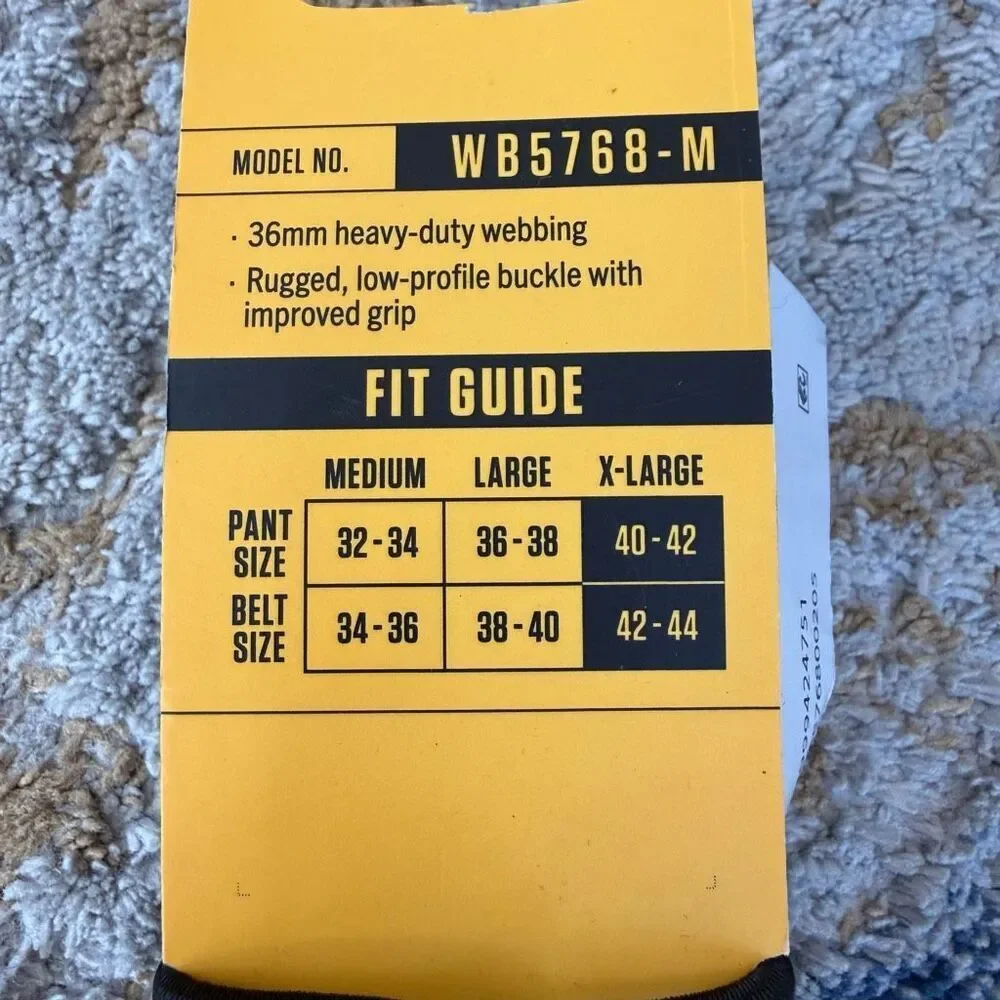 Carhartt Men's XL Nylon (GRAVEL) Webbing Ladder Lock Belt NWT
